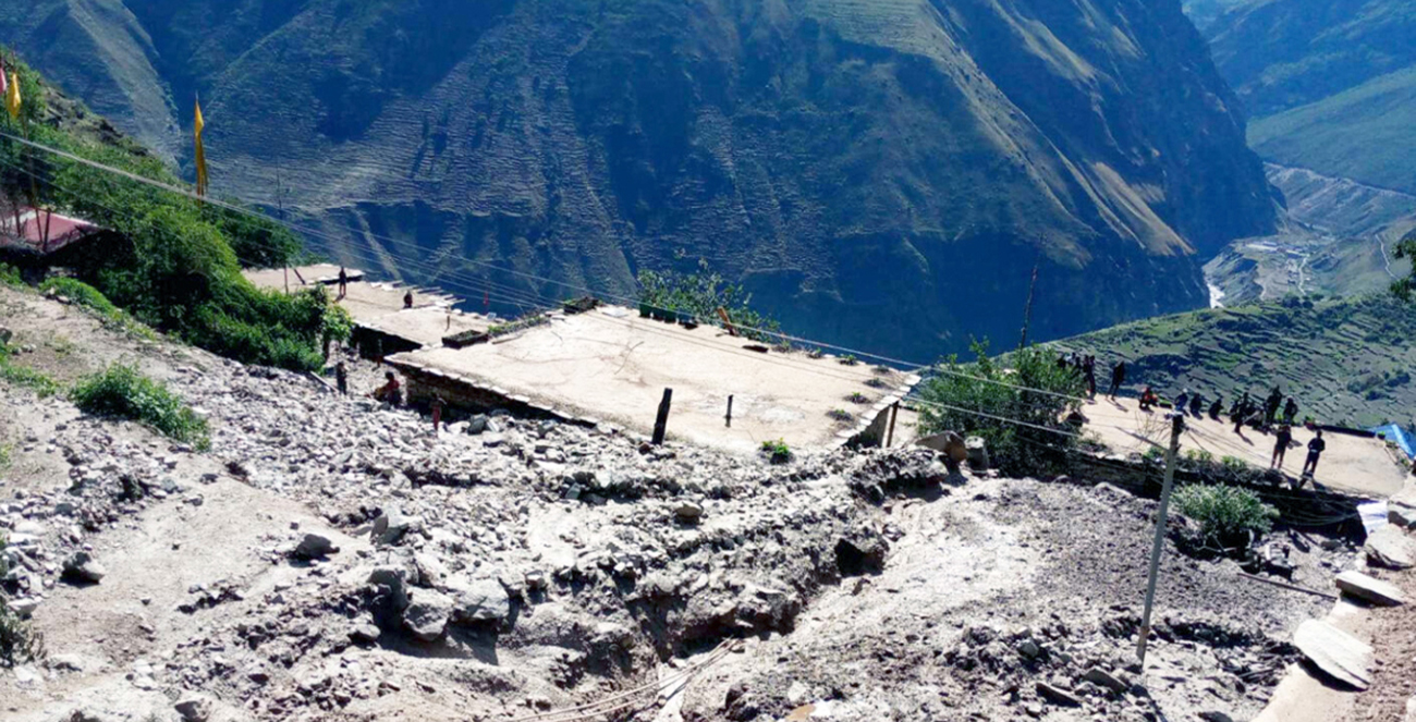 बाढी–पहिरोको जोखिममा हिमाली बस्ती